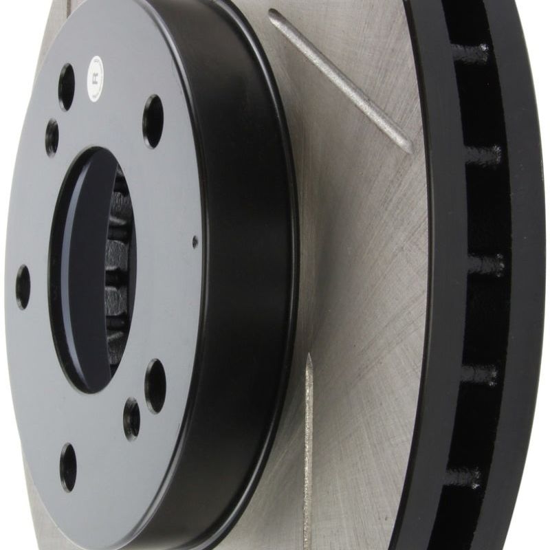 StopTech Power Slot 7/90-96 300ZX Slotted Front Right Rotor-Brake Rotors - Slotted-Stoptech-STO126.42050SR-SMINKpower Performance Parts