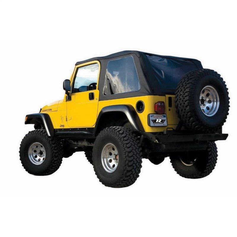 Rampage 1997-2006 Jeep Wrangler(TJ) Excludes LJ Unlimited Frameless Soft Top Kit - Black Diamond - SMINKpower Performance Parts RAM109735 Rampage