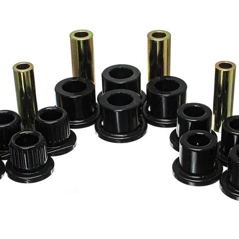 Energy Suspension 99-04 Ford F-350 2wd/F-250 SD 4wd/F-350 4wd Black Rear Leaf Spring Bushing Set-tuningsupply.com