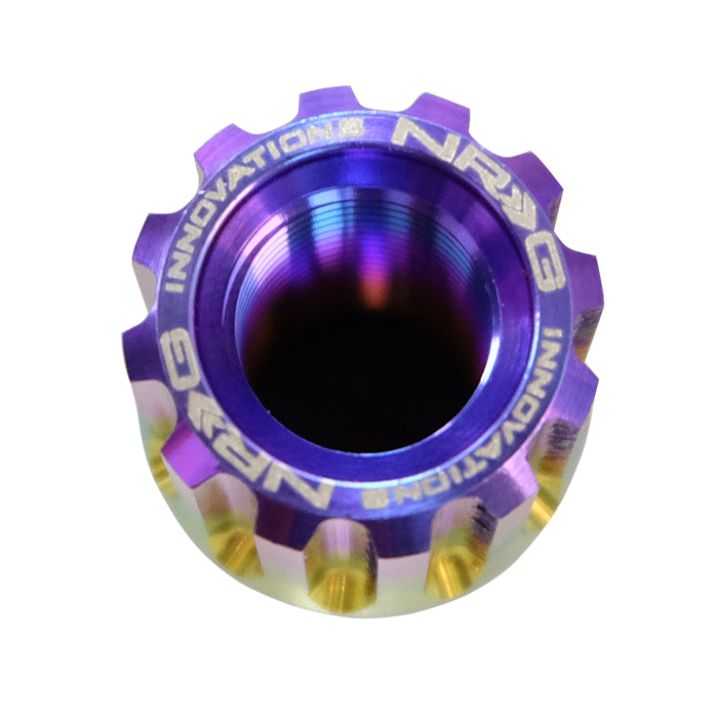 NRG 200 Series M12 X 1.5 Titanium Lug Nut Set - 21 Pc w/Lock Key Socket - Neochrome-tuningsupply.com