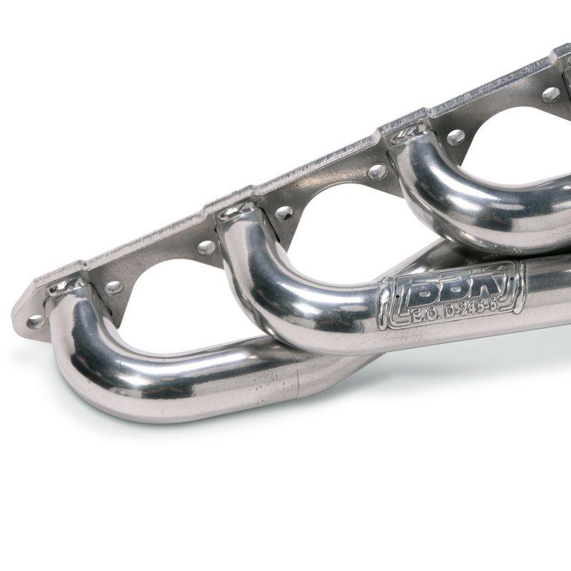 BBK 79-93 Mustang 5.0 Shorty Unequal Length Exhaust Headers - 1-5/8 Silver Ceramic-tuningsupply.com