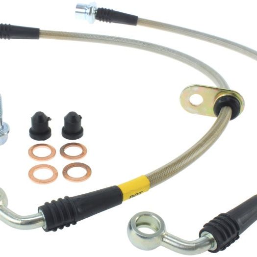 StopTech Stainless Steel Front Brake Lines 98-07 Toyota Land Cruiser-Brake Line Kits-Stoptech-STO950.44010-SMINKpower Performance Parts