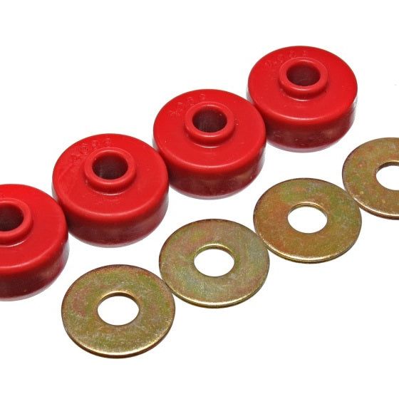 Energy Suspension 84-96 Chevy Corvette Red Spring Cushions for Rear Leaf Spring Bushing Set-tuningsupply.com