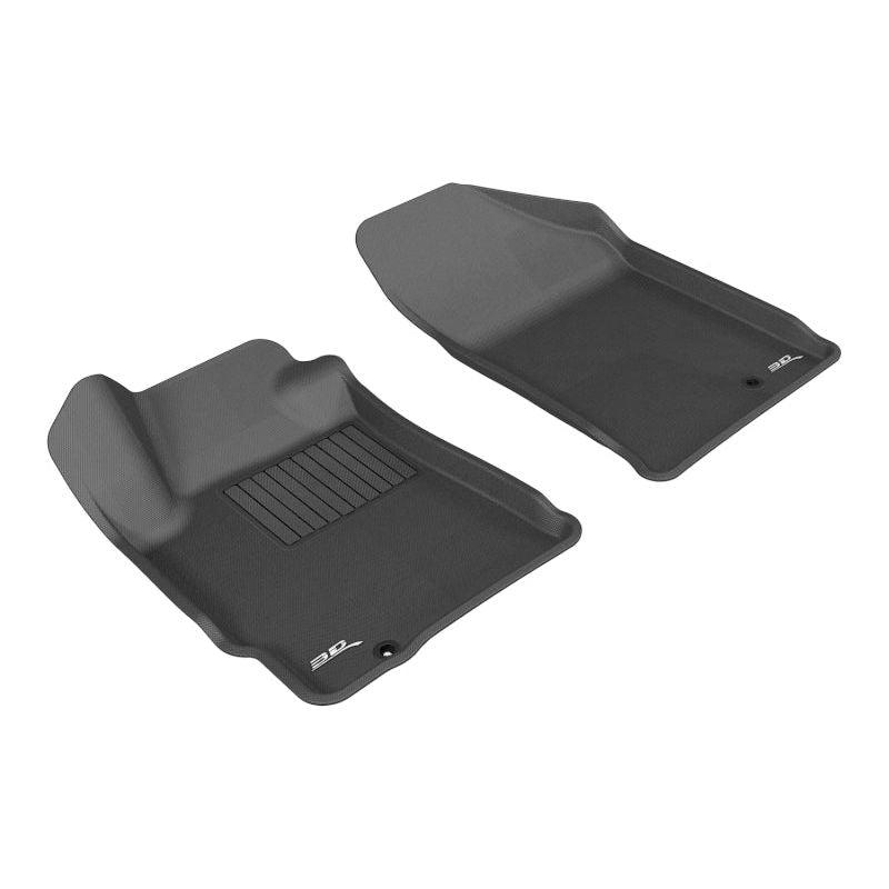 3D MAXpider 2007-2012 Nissan Altima Coupe/Sedan Kagu 1st Row Floormat - Black-tuningsupply.com