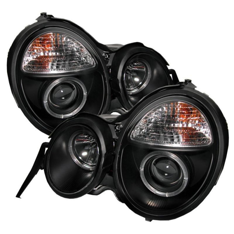 Spyder Mercedes Benz E-Class 95-99 Projector Headlights LED Halo Blk PRO-YD-MBW21095-HL-BK - SMINKpower Performance Parts SPY5011275 SPYDER