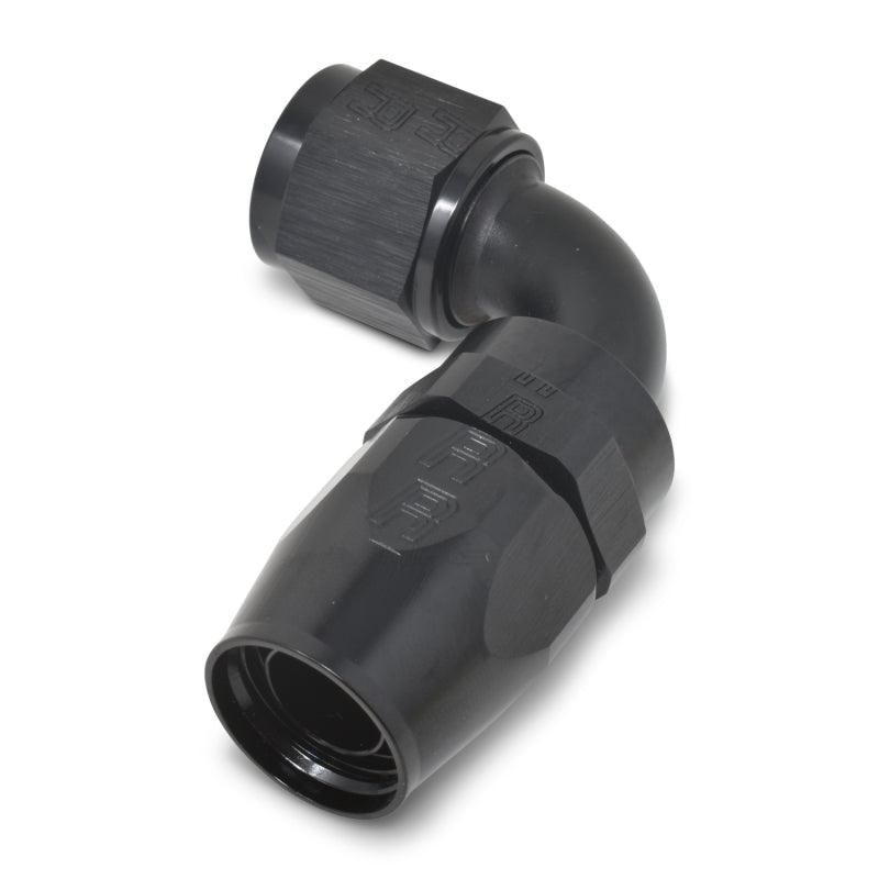 Russell Performance -8 AN Black 90 Degree Full Flow Hose End - SMINKpower Performance Parts RUS610175 Russell