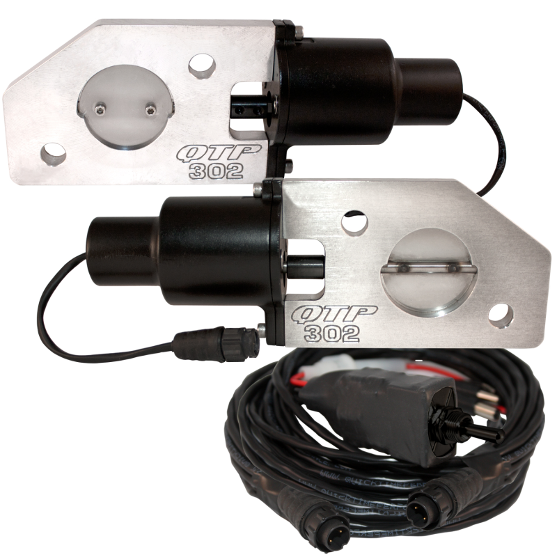 QTP 3in Bolt-On QTEC Electric Cutout Valve - Single-Exhaust Cutouts-QTP-QTPQTEC30-SMINKpower Performance Parts