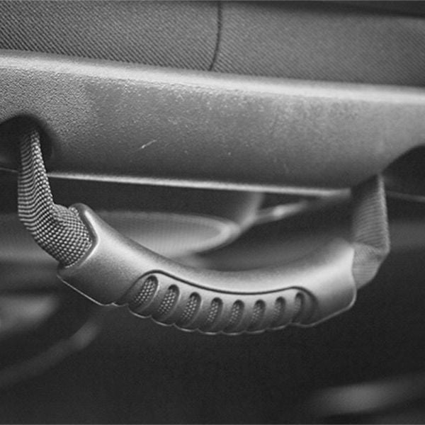 Rugged Ridge Rear Side Grab Handles Black 07-18 Jeep Wrangler Unlimited JK - SMINKpower Performance Parts RUG13305.14 Rugged Ridge