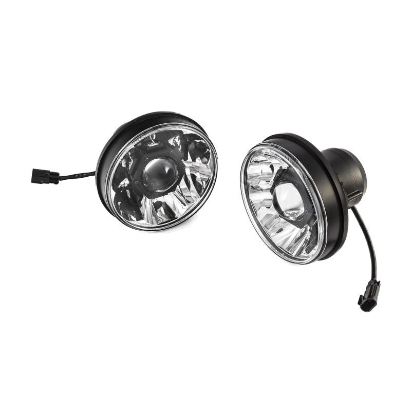 KC HiLiTES 07-18 Jeep JK (Not for Rubicon/Sahara) 7in. Gravity LED Pro DOT Headlight (Pair Pack Sys)-tuningsupply.com