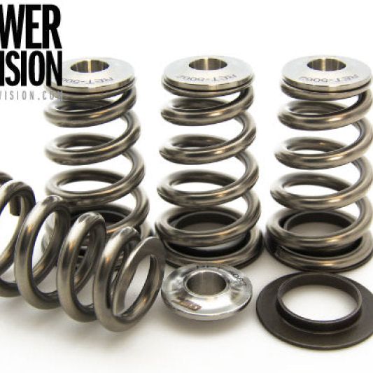 GSC P-D Mitsubishi 4B11T High Pressure Single Conical Valve Spring and Ti Retainer Kit-tuningsupply.com