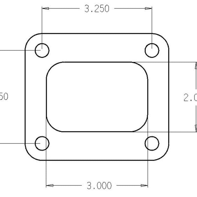 Cometic Turbo FLG T4 Garrett Exh Inlet .010in Exhaust Gasket-tuningsupply.com