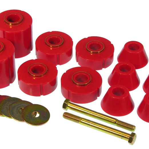 Prothane 73-80 GM Body Mount 12 Bushing Kit - Red-tuningsupply.com