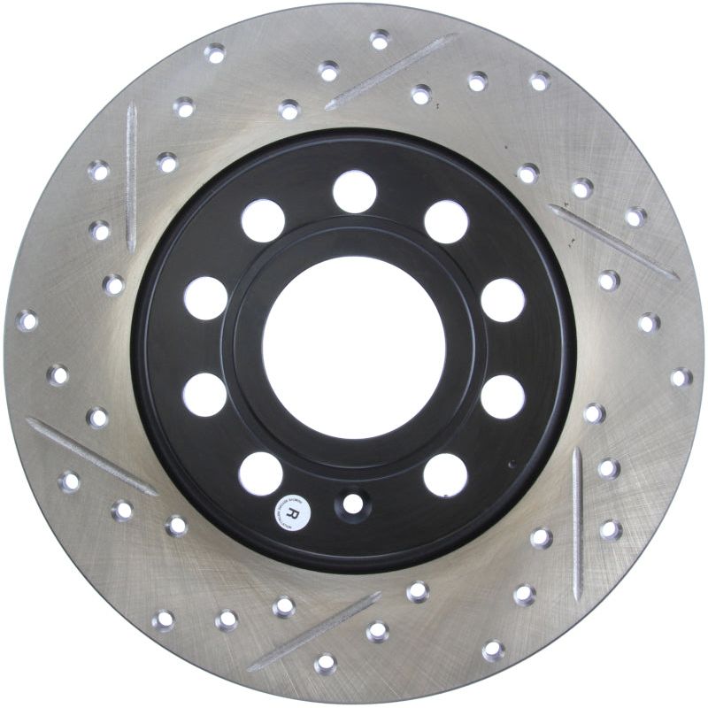 StopTech Slotted & Drilled Sport Brake Rotor-Brake Rotors - Slot & Drilled-Stoptech-STO127.33131R-SMINKpower Performance Parts