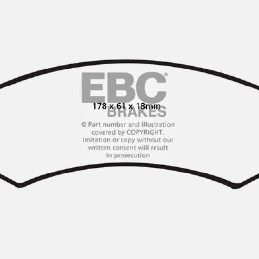 EBC 06-09 Chrysler Aspen 4.7 Yellowstuff Front Brake Pads-tuningsupply.com