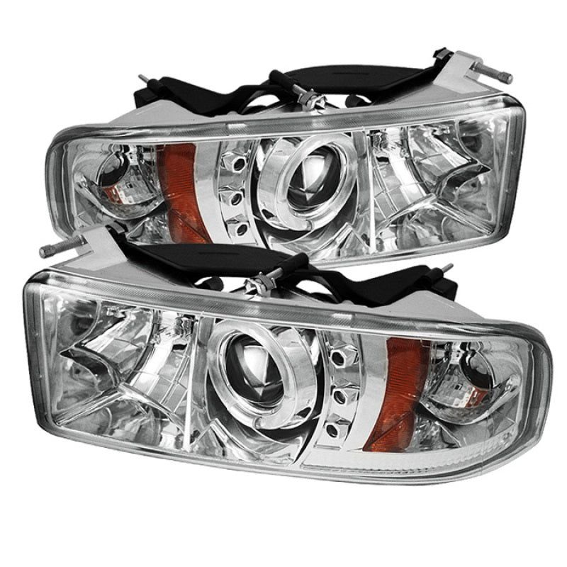 Spyder Dodge Ram 1500 94-01 94-02 Projector Headlights LED Halo LED Chrm PRO-YD-DR94-HL-AM-C-Headlights-SPYDER-SPY5010094-SMINKpower Performance Parts