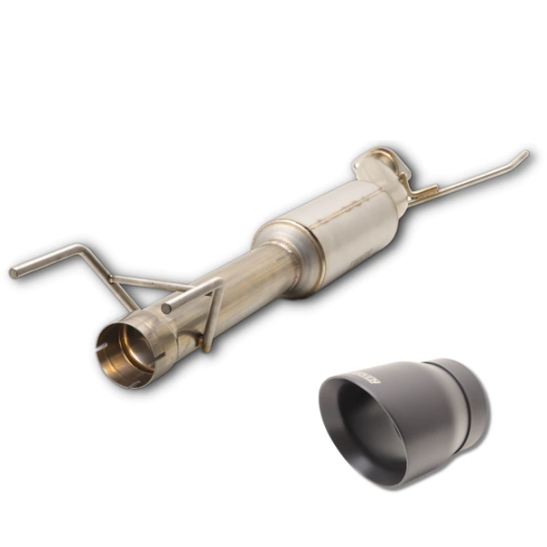 Carven 2022 Toyota Tundra 3.5L Cut & Clamp Muffler Replacement Kit w/ 5in Ceramic Black Tip-tuningsupply.com