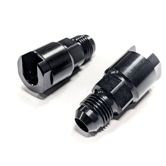 Haltech Flex Fuel Fittings 3/8 (GM Spring Lock) to -6AN Male (Incl Two Fittings)-tuningsupply.com