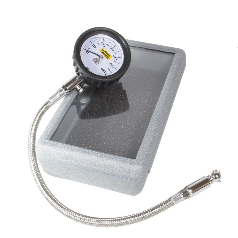 Autometer NASCAR Performance 60PSI Lo-Pressure Tire Pressure Gauge-tuningsupply.com