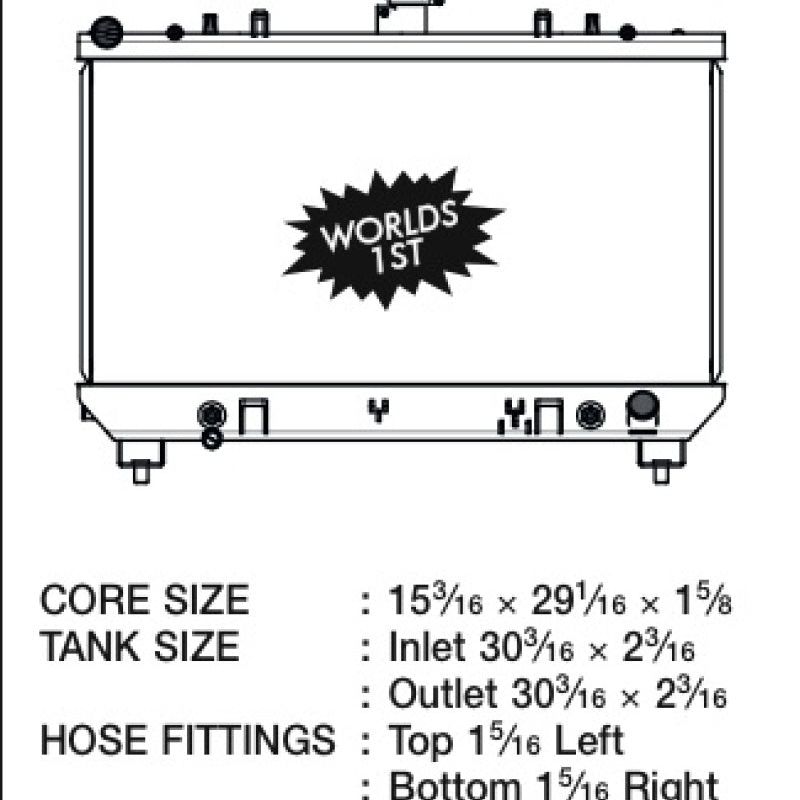 CSF 10-12 Chevrolet Camaro V8 Radiator-tuningsupply.com