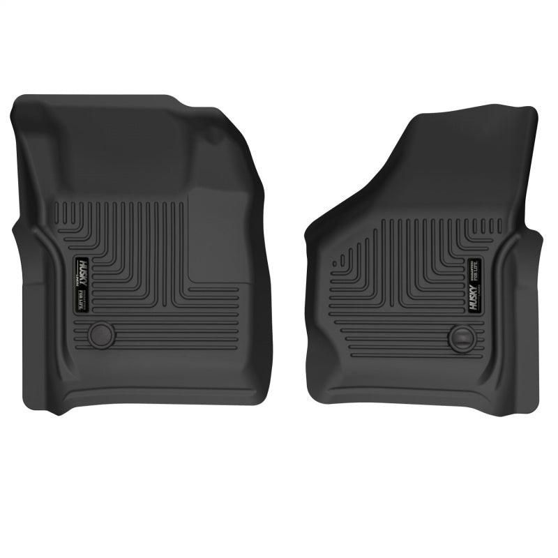 Husky Liners 99-07 Ford F-250 Super Duty Crew Cab X-act Contour Front Floor Liners (Black)-tuningsupply.com