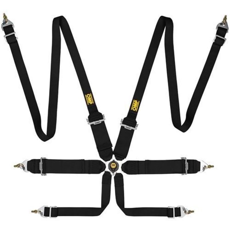 OMP First 3/2 Racing Harness Black-tuningsupply.com