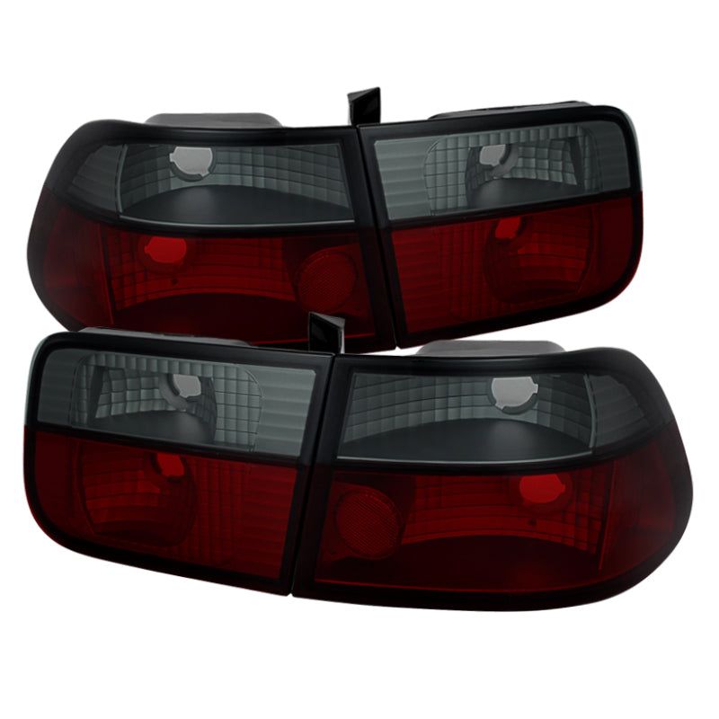 Spyder Honda Civic 96-00 2Dr Crystal Tail Lights Red Smoke ALT-YD-HC96-2D-CRY-RS-Tail Lights-SPYDER-SPY5076557-SMINKpower Performance Parts