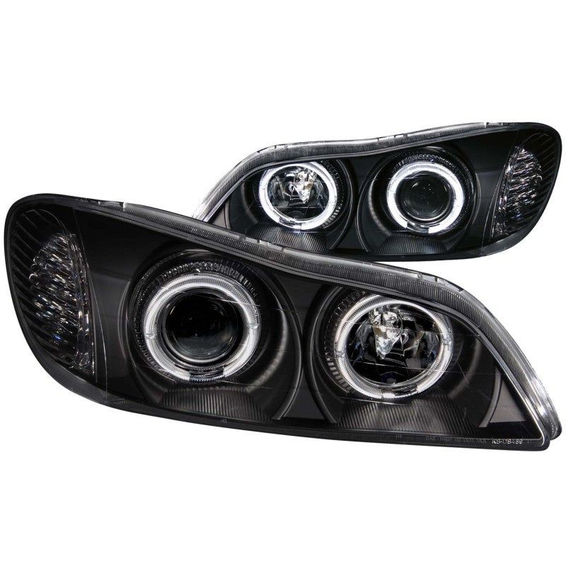 ANZO 2000-2004 Infiniti I30 Projector Headlights w/ Halo Black-tuningsupply.com