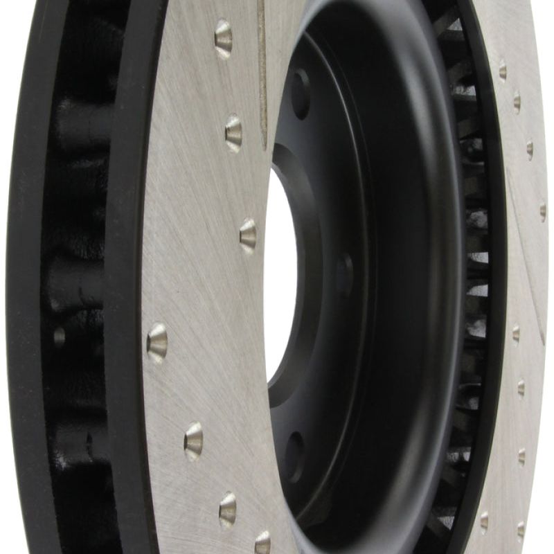 StopTech Slotted & Drilled Sport Brake Rotor-Brake Rotors - Slot & Drilled-Stoptech-STO127.42076L-SMINKpower Performance Parts