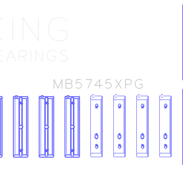 King Subaru FA20 FB20 - Size .025 Oversized Performance Tri-Metal Main Bearing Set-tuningsupply.com