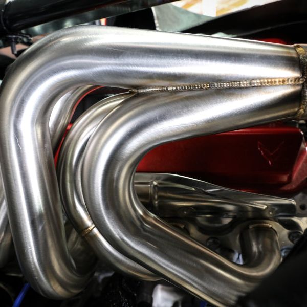 aFe Twisted 304SS Header 2020 Chevy Corvette (C8) 6.2L V8 - Titanium Ceramic Coated-tuningsupply.com