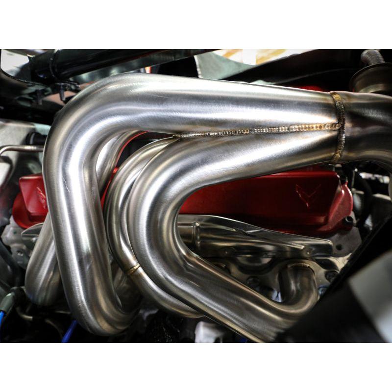 aFe Twisted 304SS Header 2020 Chevy Corvette (C8) 6.2L V8-tuningsupply.com