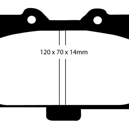 EBC 89-95 Nissan Skyline (R32) 2.6 Twin Turbo GT-R Bluestuff Front Brake Pads-tuningsupply.com