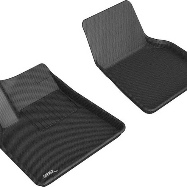 3D MAXpider 2021 Tesla Model Y Kagu 1st Row Floormat - Black-tuningsupply.com