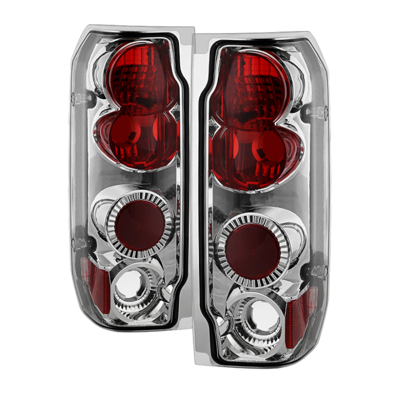 Spyder Ford F150 87-96/Ford Bronco 88-96 Euro Style Tail Lights Chrome ALT-YD-FF15089-C-Tail Lights-SPYDER-SPY5003317-SMINKpower Performance Parts