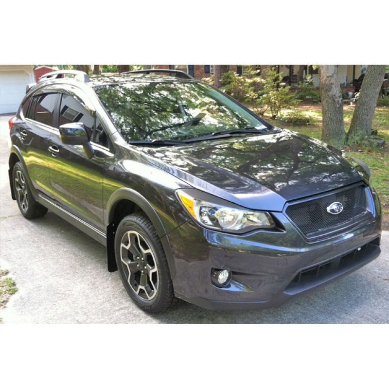 Rally Armor 13-17 Subaru Crosstrek XV Black Mud Flap w/Orange Logo-tuningsupply.com