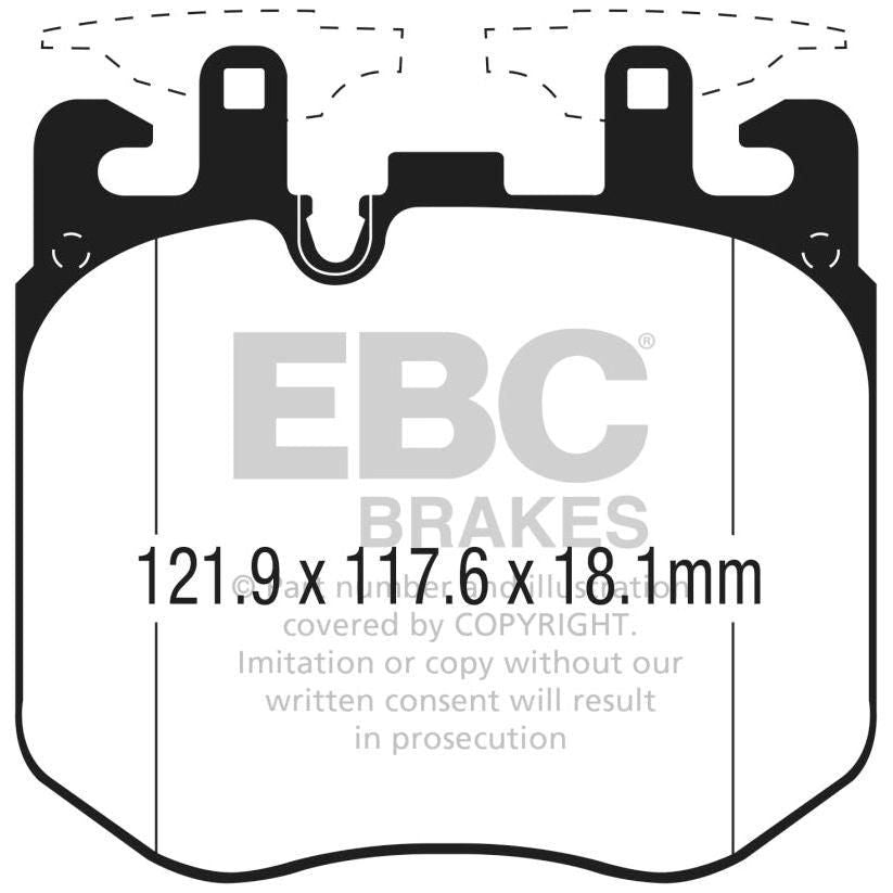 EBC 2017+ BMW (Alpina) B7 xDrive 4.4L Twin Turbo Yellowstuff Front Brake Pads-tuningsupply.com