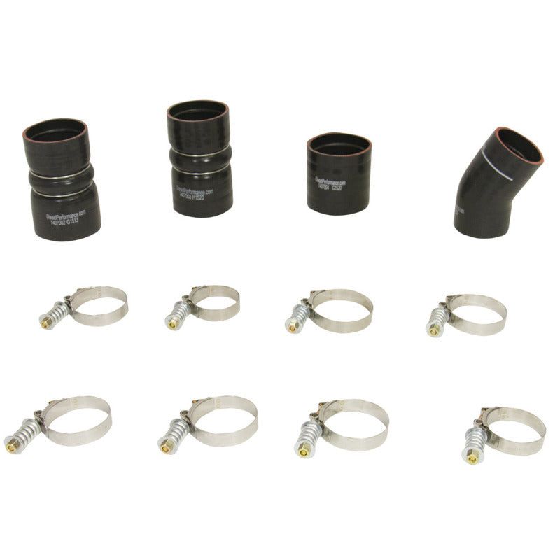 BD Diesel Intercooler Hose & Clamp Kit - 2003-2007 Ford 6.0L PowerStroke-tuningsupply.com