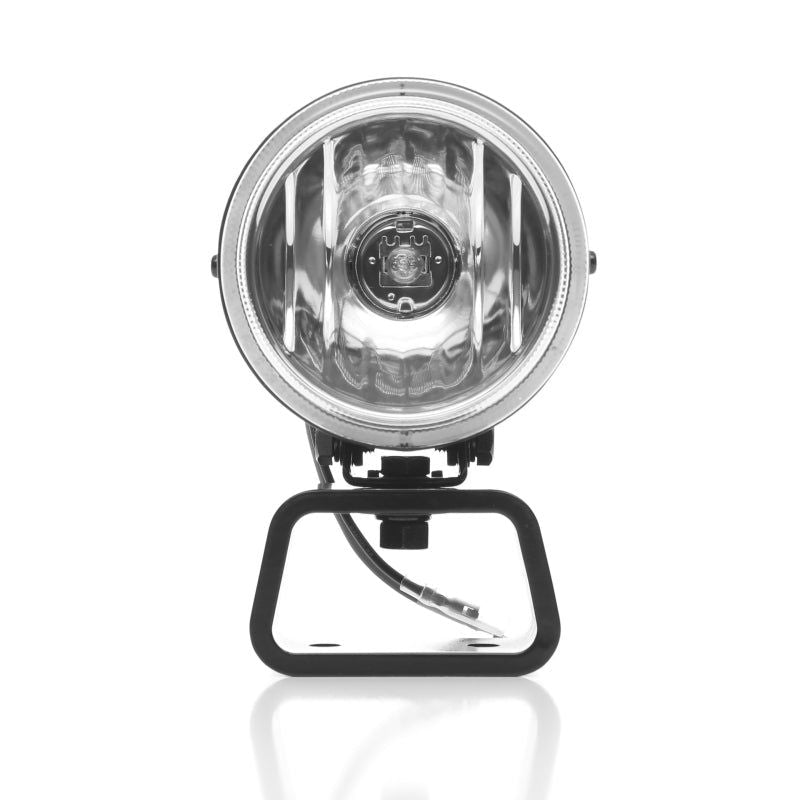 KC HiLiTES Rally 400 4in. Round Halogen Light 55w Spread Beam (Pair Pack System) - Black-tuningsupply.com