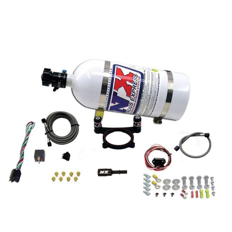 Nitrous Express 11-15 Ford Mustang GT 5.0L Coyote 4 Valve Nitrous Plate Kit (50-200HP) w/10lb Bottle - SMINKpower Performance Parts NEX20948-10 Nitrous Express