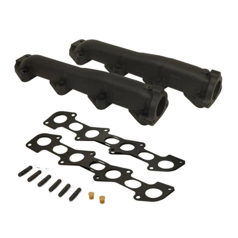 BD Diesel 08-10 Ford F-250/F-350/F-450/F-550 Powerstroke 6.4L Up Pipes Kit w/Manifold Set-tuningsupply.com