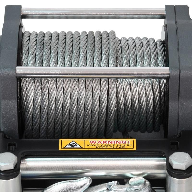 Superwinch 4500 LBS 12V DC 15/64in x 50ft Steel Rope Terra 4500 Winch - Gray Wrinkle - SMINKpower Performance Parts SUW1145260 Superwinch