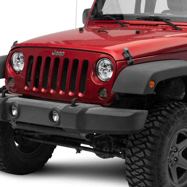 Raxiom 97-18 Jeep Wrangler TJ/JK Axial Series LED Daymaker Headlights- Chrome Housing (Clear Lens) - SMINKpower Performance Parts RAXJ108043 Raxiom