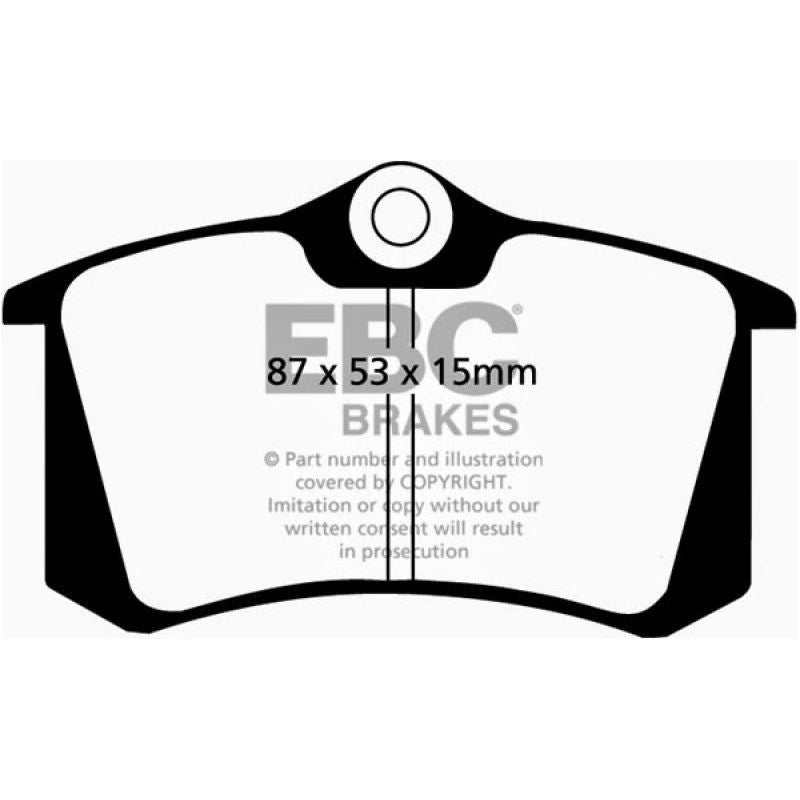 EBC 10-13 Audi A3 2.0 TD Ultimax2 Rear Brake Pads-tuningsupply.com