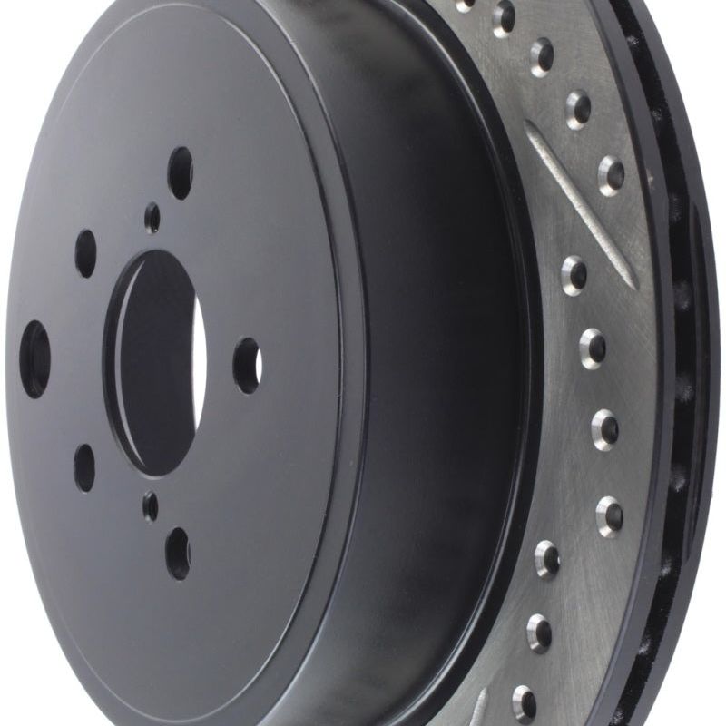 StopTech Slotted & Drilled Sport Brake Rotor-Brake Rotors - Slot & Drilled-Stoptech-STO127.47031R-SMINKpower Performance Parts