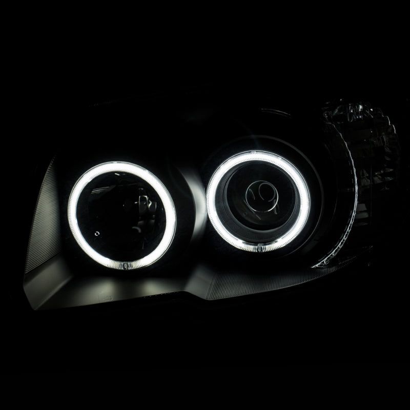 ANZO 2006-2009 Toyota 4Runner Projector Headlights w/ Halo Black-tuningsupply.com