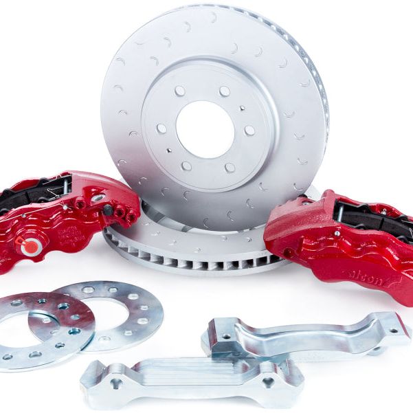 Alcon 09-20 F-150/Raptor Gen1-2 347x36mm Rotors 6-Piston Red Front Brake Kit Requires alcAC011507NAN-tuningsupply.com