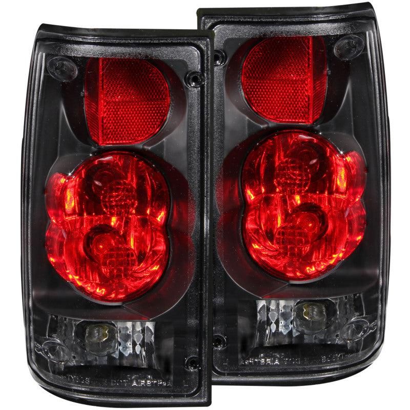 ANZO 1989-1995 Toyota Pickup Taillights Black-tuningsupply.com