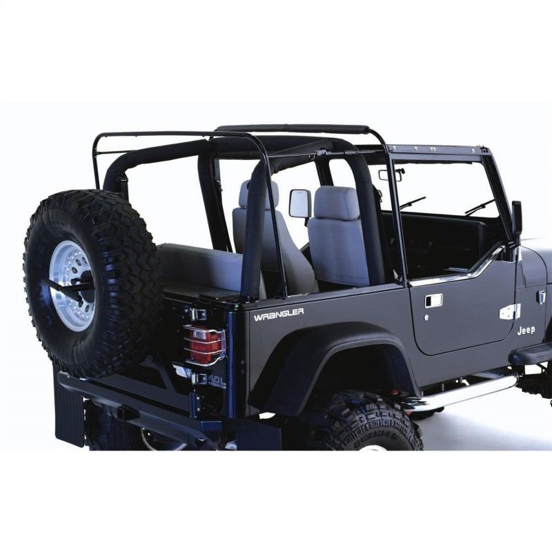 Rampage 1987-1995 Jeep Wrangler(YJ) Soft Top Hardware - Black - SMINKpower Performance Parts RAM69999 Rampage