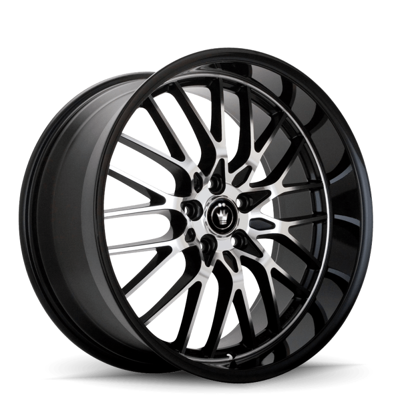 Konig Lace 16x7 10x100/114.3 ET40 Black/Machine Spoke-tuningsupply.com