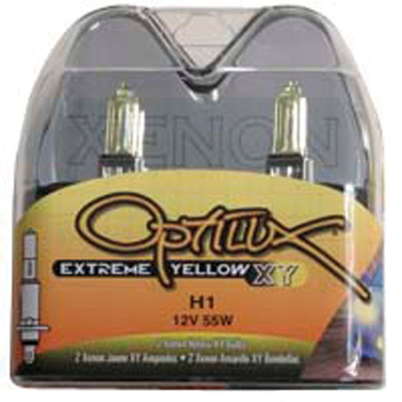 Hella Optilux H1 12V/55W XY Yellow Bulb-tuningsupply.com